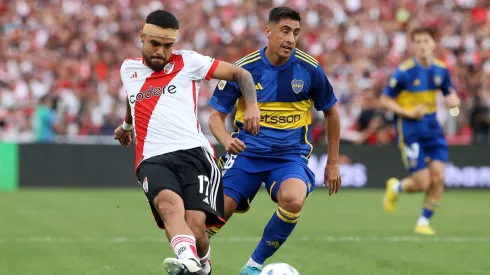 Paulo Díaz cruzó a Cristian Lema.