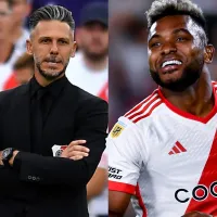 Demichelis explicó por qué Miguel Borja ingresó ante Boca y cómo sigue su recuperación