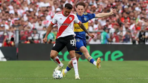 Enzo Díaz fue de los jugadores más flojos ante Boca.