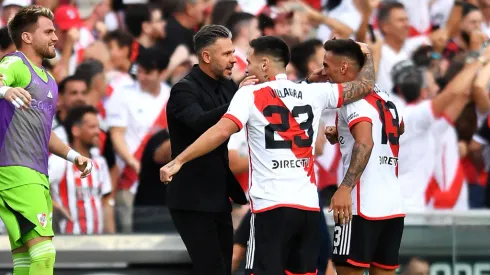 Demichelis ya comenzó a trabajar en el partido ante Talleres.