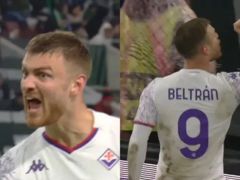 El gol de Lucas Beltrán en la victoria de la Fiorentina