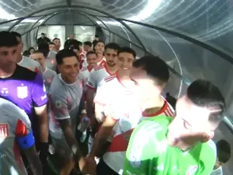 "Lo que te voy a pegar hoy": a quién saludó Enzo Pérez en el tunel