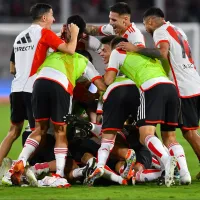 ¡Desahogo total! las desencajadas reacciones de todo River tras el gol de Rodrigo Aliendro