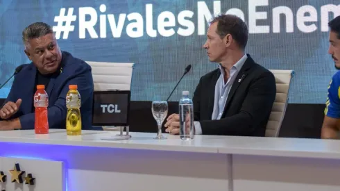 Tapia y Brito en conferencia de prensa.