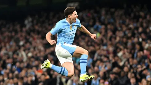 El festejo de la Araña luego de su gol ante Copenhague. (Foto: Getty).