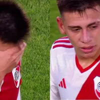 Hasta las lágrimas: la emoción de Claudio Echeverri tras marcar su primer gol con River