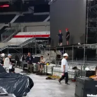 María Becerra en River: así está el campo de juego del Estadio Monumental con el escenario montado