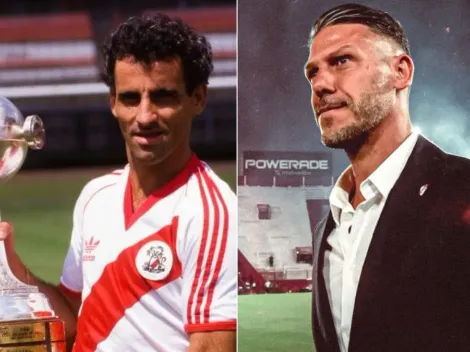 La gloria de River que fue invitada al partido con Nacional y llenó de elogios a Demichelis