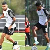 Dos grandes noticias para River: Paulo Díaz y Miguel Borja entrenaron a la par y serían titulares ante Boca