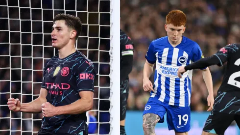 Julián Álvarez le ganó con el City al Brighton