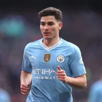 Julián Álvarez llegó a los 100 partidos en el Manchester City: los números y títulos del ex River