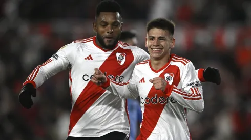 Echeverri marcó su tercer gol en River. Foto: LPM / Diego Haliasz.