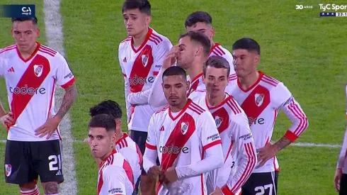 La cara de los jugadores de River ante la derrota.