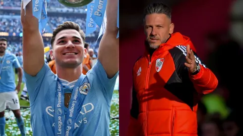 Julián Álvarez habló de Martín Demichelis.