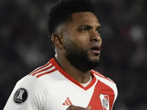 Los goles de Miguel Borja para el triunfo de River ante Táchira