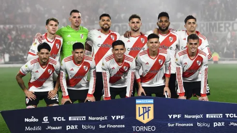 Los once titulares de River ante Tigre.