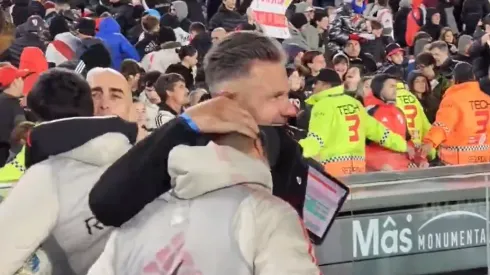 Demichelis y un momento muy especial.