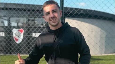 Felipe Peña Biafore estuvo presente alentando a su hermano Leandro en la reserva de River.