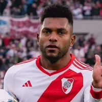 River: por qué Miguel Borja festejó su gol ante Lanús con el número 15