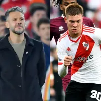 Demichelis elogió a Franco Mastantuono y explicó por qué lo sacó