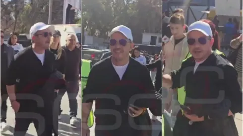 El Muñeco, presente en Mendoza para acompañar a su hijo.