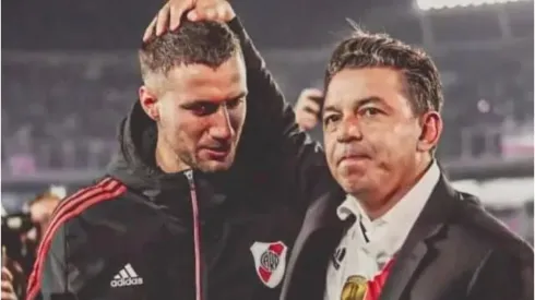 Mammana le deseó lo mejor a Gallardo y Pezzella