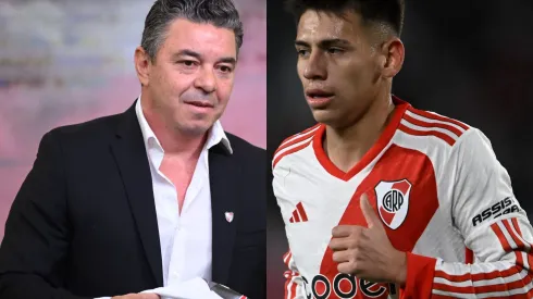 Echeverri y un posteo para Gallardo