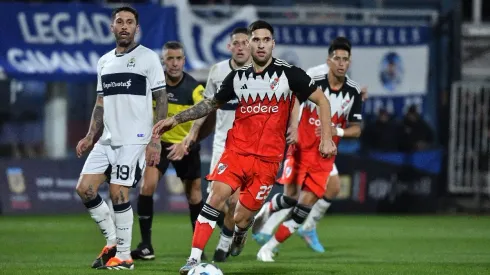 Villagra jugó el segundo tiempo ante Gimnasia.