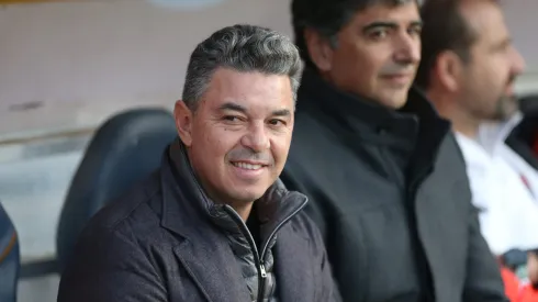 Gallardo no se fue contento de La Plata. (Foto: Getty).