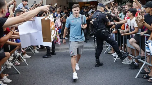 Julián Álvarez, listo para su debut.