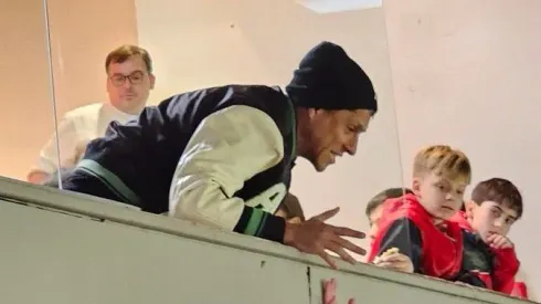 Enzo Pérez, en el Estadio Monumental.