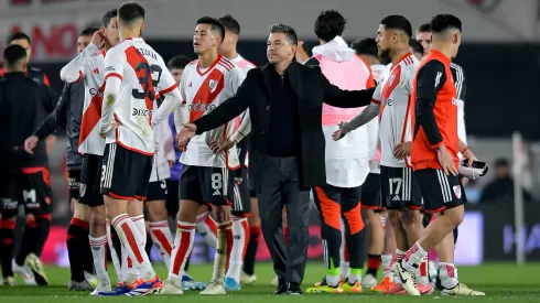 Gallardo piensa en el once ante Independiente.