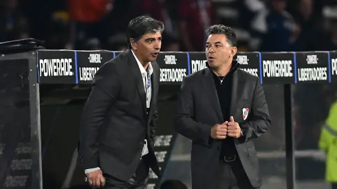 Gallardo y Biscay en acción. (Getty)