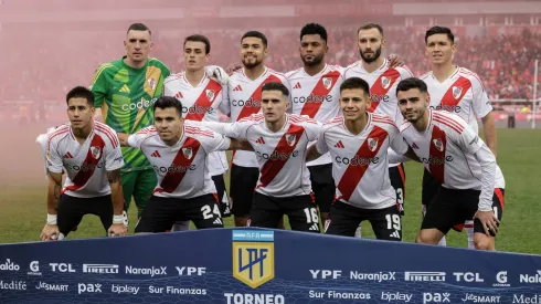 La formación de River vs. Colo Colo.