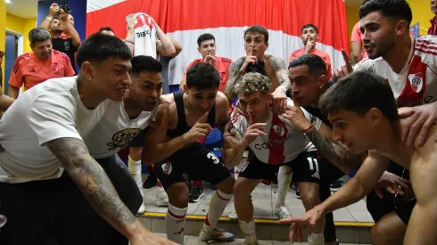 El festejo de los jugadores de River.