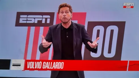 Sebastián Vignolo llenó de elogios a Marcelo Gallardo tras el triunfo de River sobre Boca en el Superclásico que se jugó en la Bombonera por la fecha 15 de la Liga Profesional 2024 (FOTO: Captura TV ESPN).