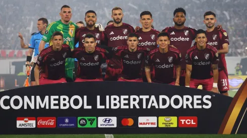 Los once titulares de River en Chile.
