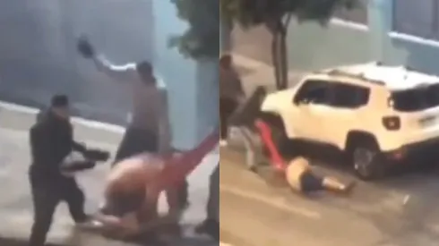 Hinchas de River fueron agredidos cerca de Belo Horizonte.