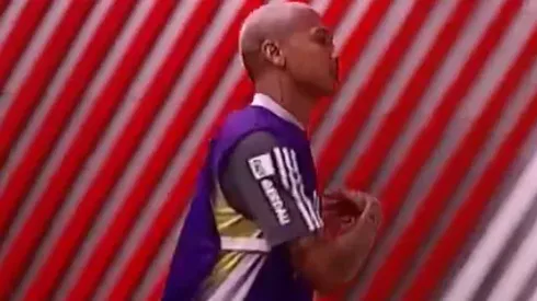 El gesto de Deyverson en el Monumental.