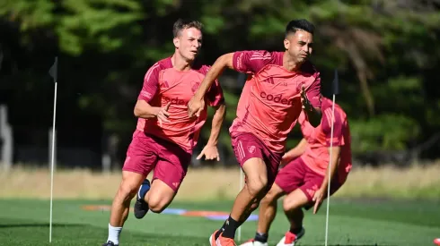 Galoppo y el Pity Martínez se entrenan con todo.