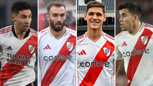 La línea de cuatro disponible para Gallardo.