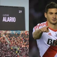 Video: con aplausos, así recibió el Monumental al ex River Lucas Alario ante Estudiantes