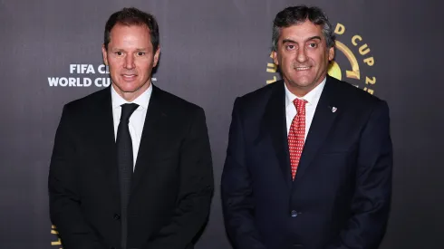 Brito y Francescoli viajaron en diciembre para el sorteo.