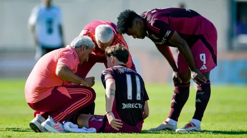 Colidio se fue lesionado.