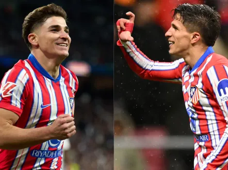 VIDEOS: los goles de Julián Álvarez y Giuliano Simeone en Atlético Madrid
