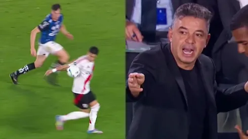 Gallardo explotó en el gol anulado a Meza.