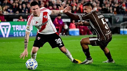 El partido de Mastantuono ante Platense.