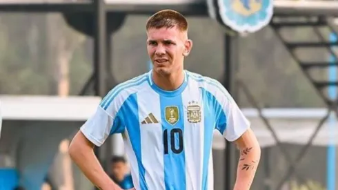 Mastantuono está entrenando con la Selección Argentina.