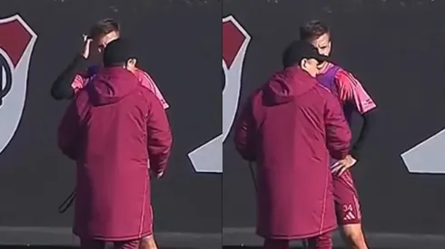 La charla de Gallardo con Galoppo.