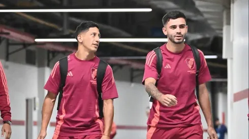 Aliendro y Simón, con un pie afuera. Foto: Prensa River.